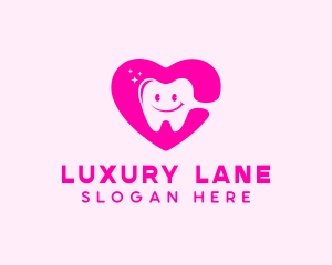 Dental Tooth Heart  logo design