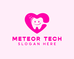 Dental Tooth Heart  logo design