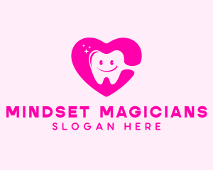 Dental Tooth Heart  logo design