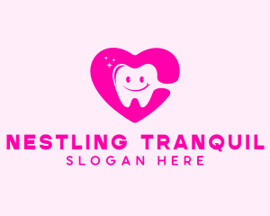 Dental Tooth Heart  logo design