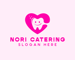 Dental Tooth Heart  logo design