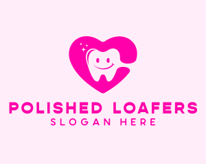 Dental Tooth Heart  logo design