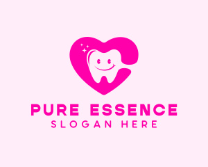 Dental Tooth Heart  logo design