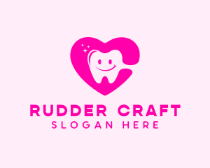 Dental Tooth Heart  logo design