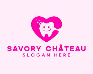 Dental Tooth Heart  logo design