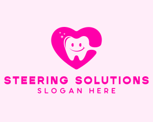 Dental Tooth Heart  logo design