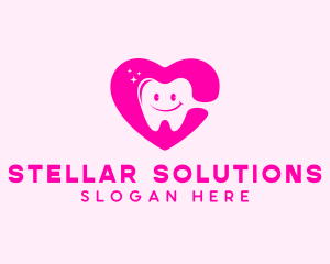 Dental Tooth Heart  logo design