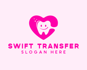 Dental Tooth Heart  logo design