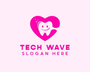 Dental Tooth Heart  logo design