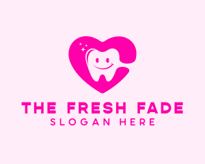 Dental Tooth Heart  logo design