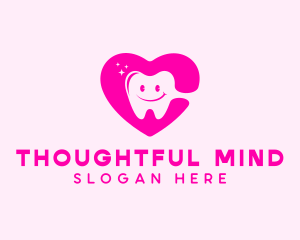 Dental Tooth Heart  logo design