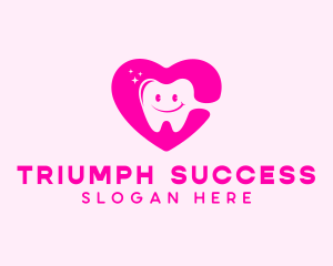 Dental Tooth Heart  logo design