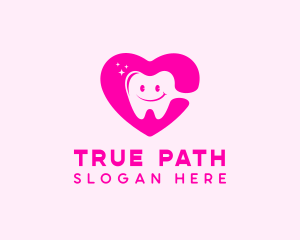 Dental Tooth Heart  logo design