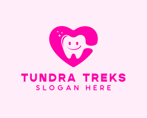 Dental Tooth Heart  logo design