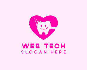 Dental Tooth Heart  logo design