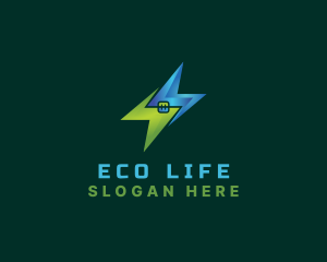 Eco Energy Electricity logo design