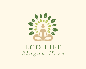 Human Tree Yoga logo design