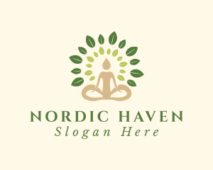 Human Tree Yoga logo design