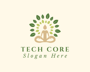 Human Tree Yoga logo design