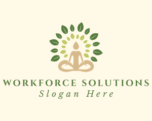 Human Tree Yoga logo design