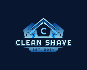 Pressure Wash Cleaning logo design