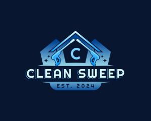 Pressure Wash Cleaning logo design