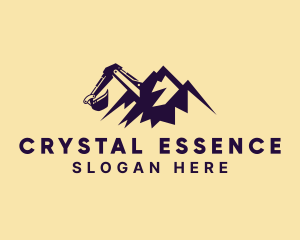 Mountain Mining Excavation logo design