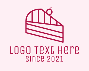 Pink Cake Slice  logo