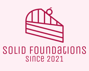 Pink Cake Slice  logo