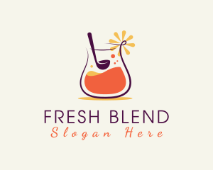 Beverage Orange Juice logo design