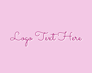 Feminine Fashion Script Wordmark logo