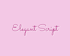 Feminine Fashion Script Wordmark logo design