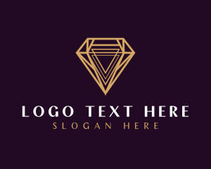 Premium Diamond Gemstone logo