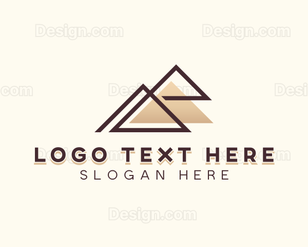 Mountain Pyramid Travel Logo