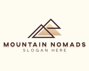 Mountain Pyramid Travel logo design