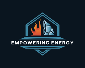 Fire Ice Industrial Energy logo design