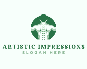 Chiropractor Back Body logo design