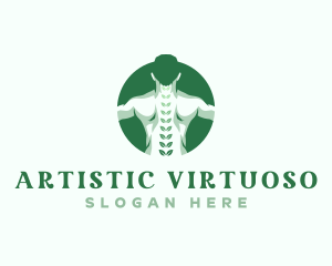 Chiropractor Back Body logo design