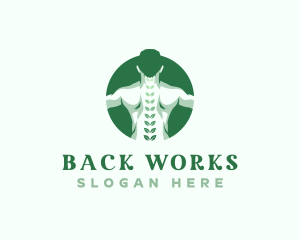 Chiropractor Back Body logo