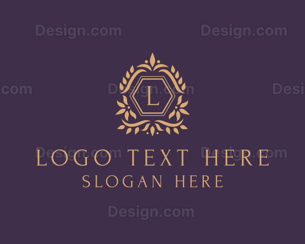 Luxury Leaf Ornament Logo