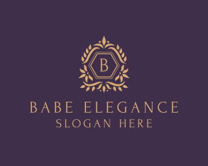 Luxury Leaf Ornament  logo design