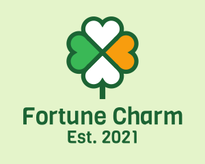 Lucky Irish Clover  logo design