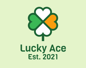 Lucky Irish Clover  logo design