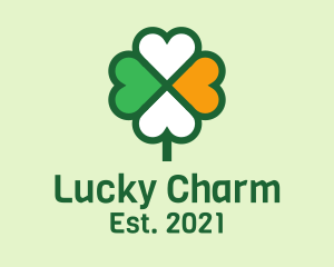 Lucky Irish Clover  logo design