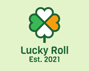 Lucky Irish Clover  logo design