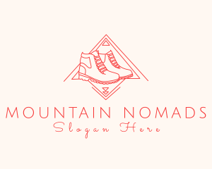 Mountain Hiking Boots logo design