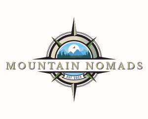 Compass Mountain Adventure logo design