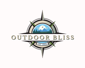 Compass Mountain Adventure logo design