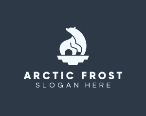 Iceberg Polar Bear logo design