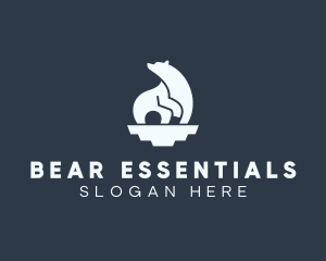 Iceberg Polar Bear logo design